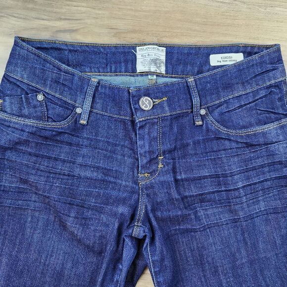🔸️Dylan George Blue Kendra Regular Rise Skinny Jeans Size 6/28 - Picture 5 of 11